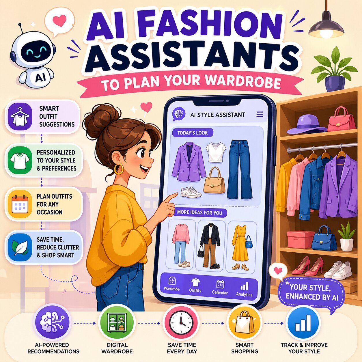 AI Fashion Assistants to Plan Your Wardrobe