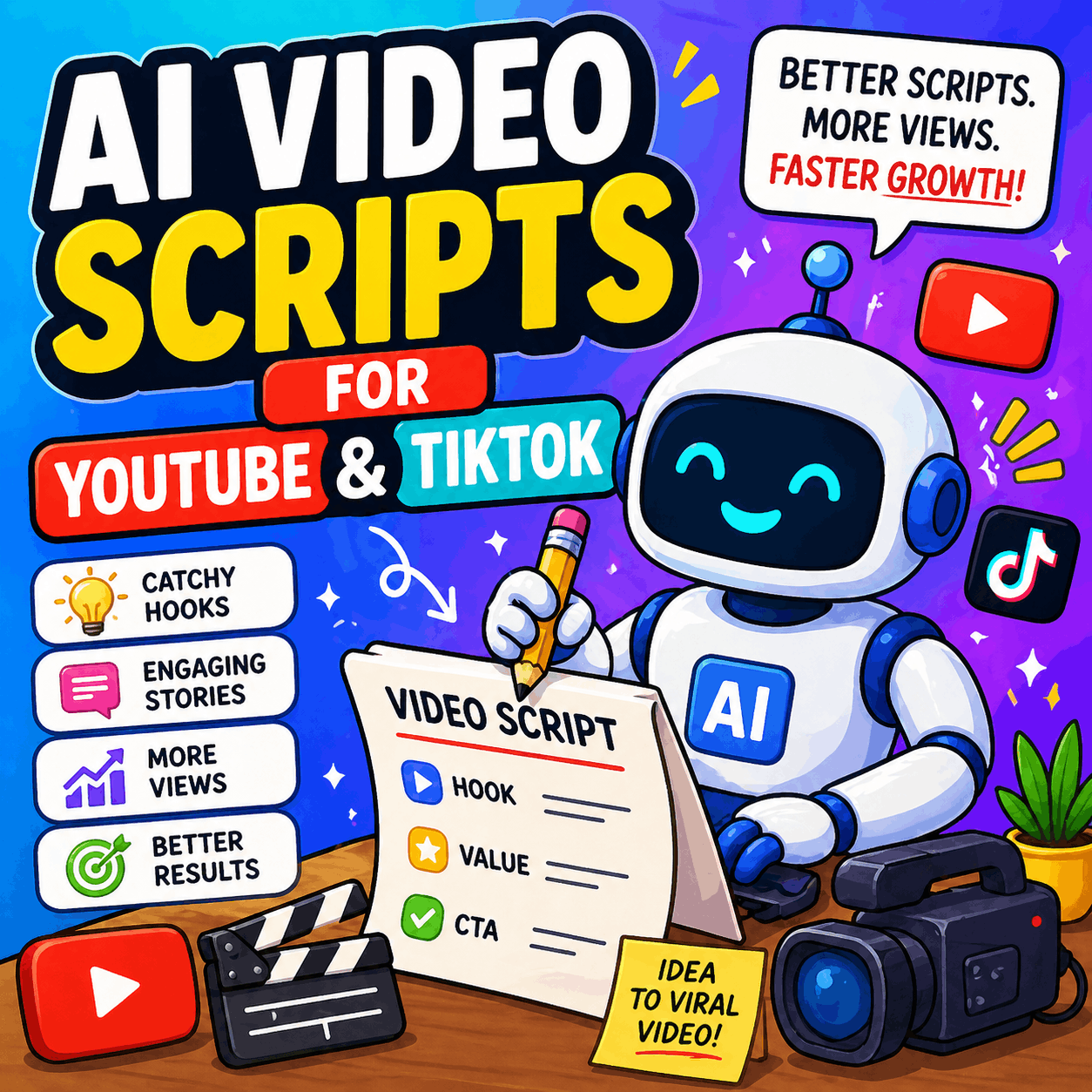 AI Video Scripts for YouTube & TikTok