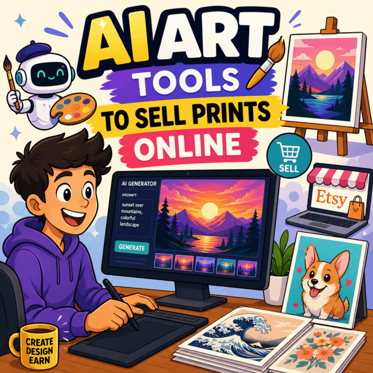 Best AI Art Tools to Sell Prints Online in 2026